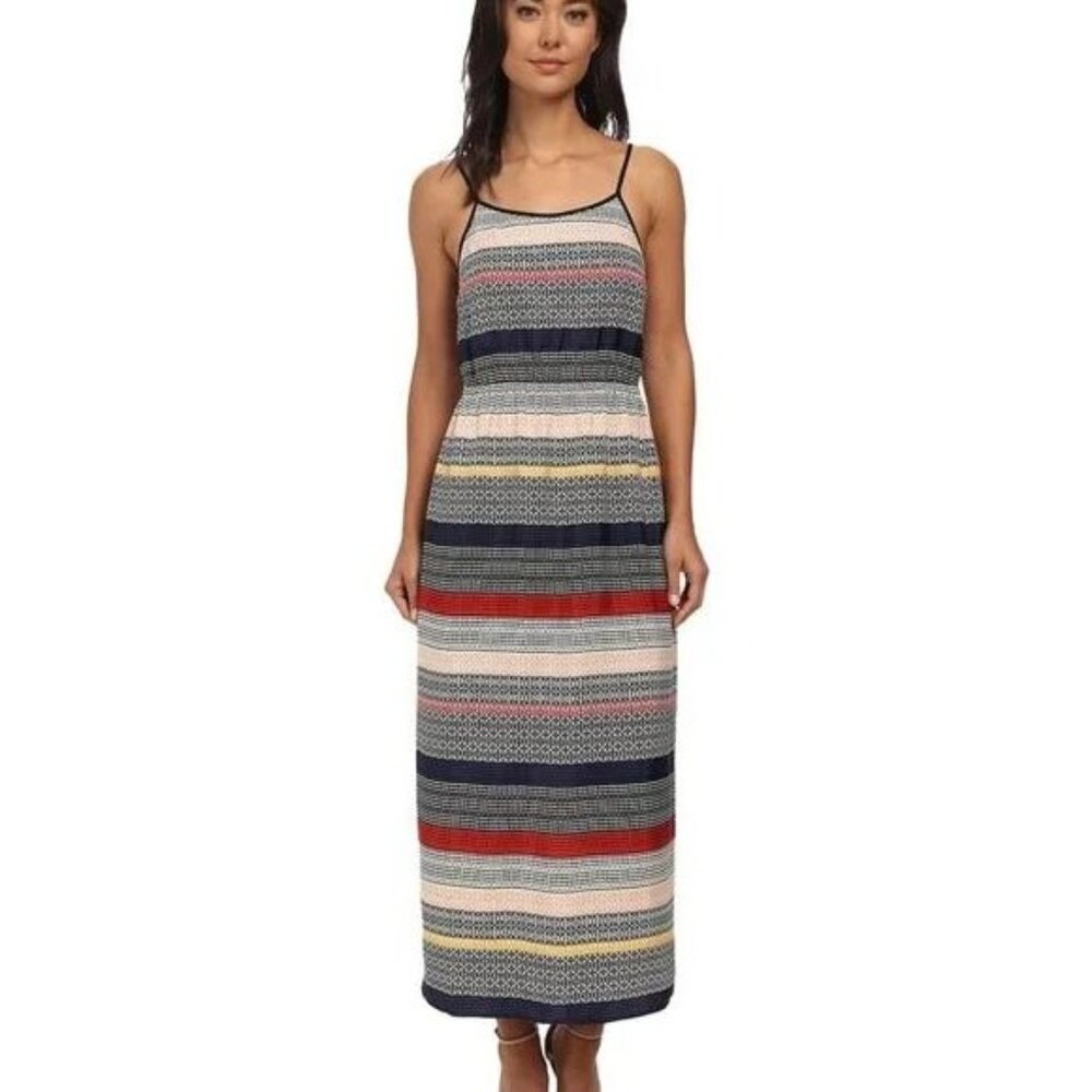Vince Camuto Colorful Spaghetti Strap Maxi Dress Size Medium